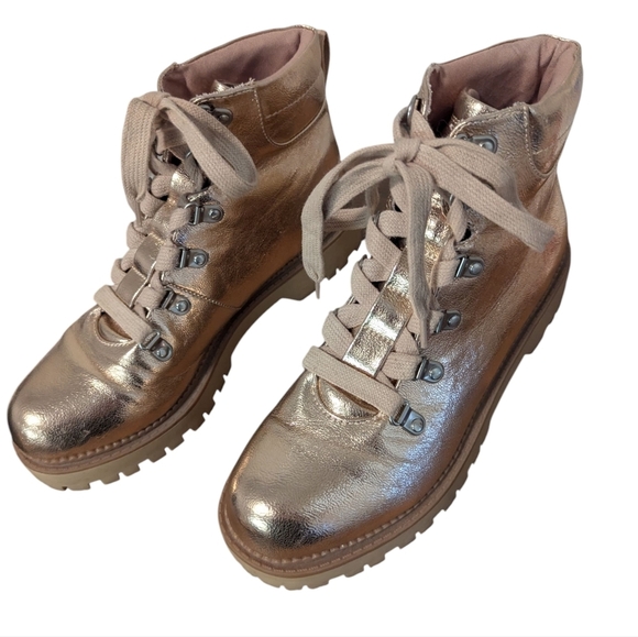 Circus,Sam Edelman,Kinsley Rose Gold Ankle Boots for Women,Size 8.5 - Picture 5 of 5